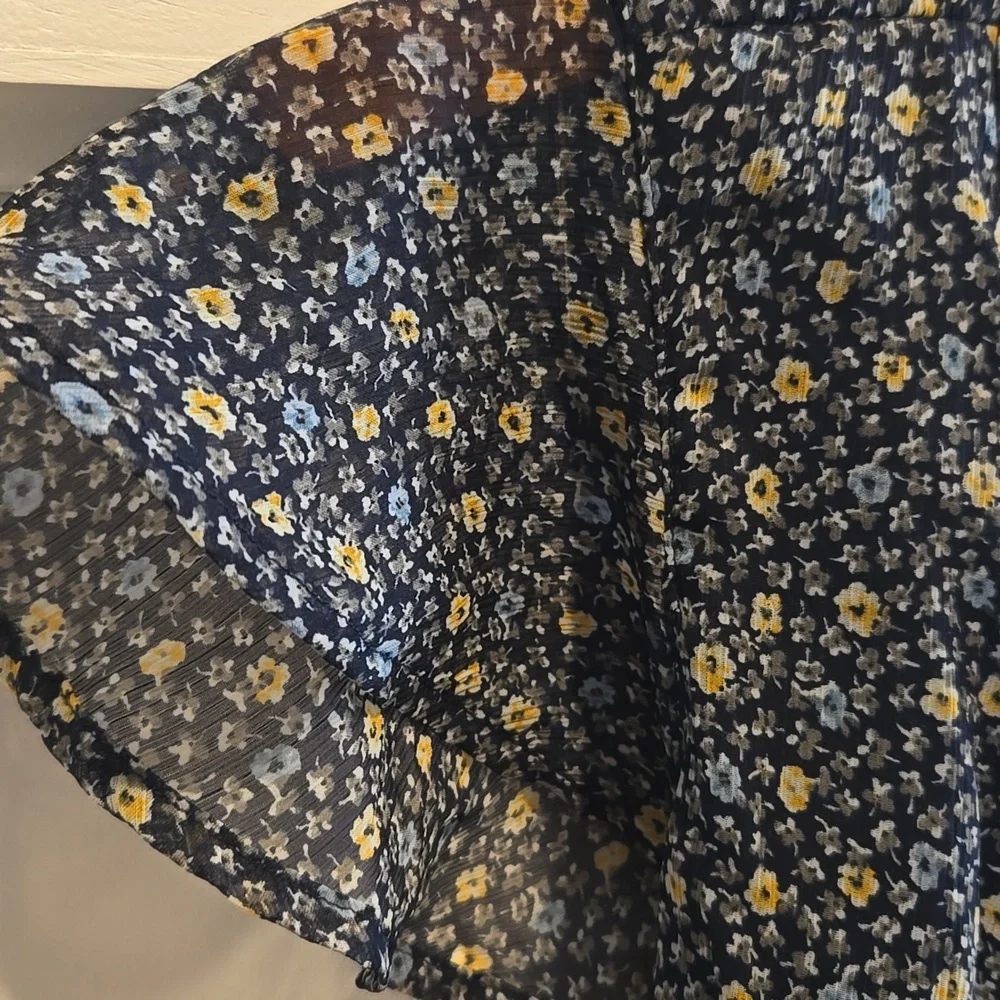 Abercrombie & Fitch Navy Floral Midi Dress - Picture 4 of 13